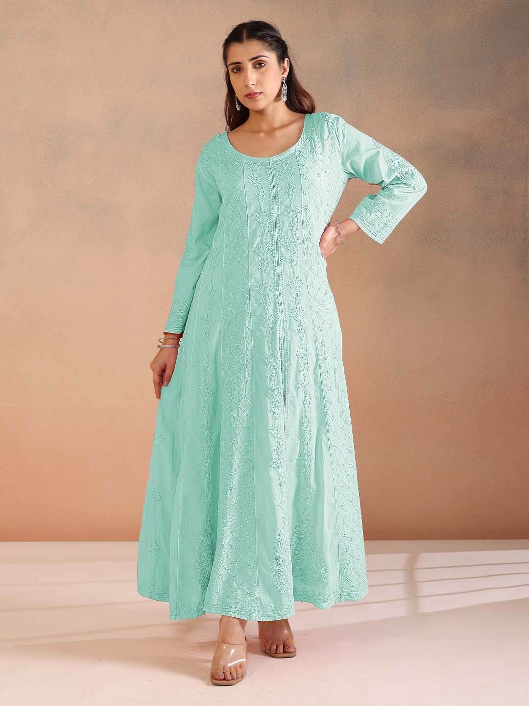 NIMARA MULMUL ANARKALI - KRI CHIKANKARI