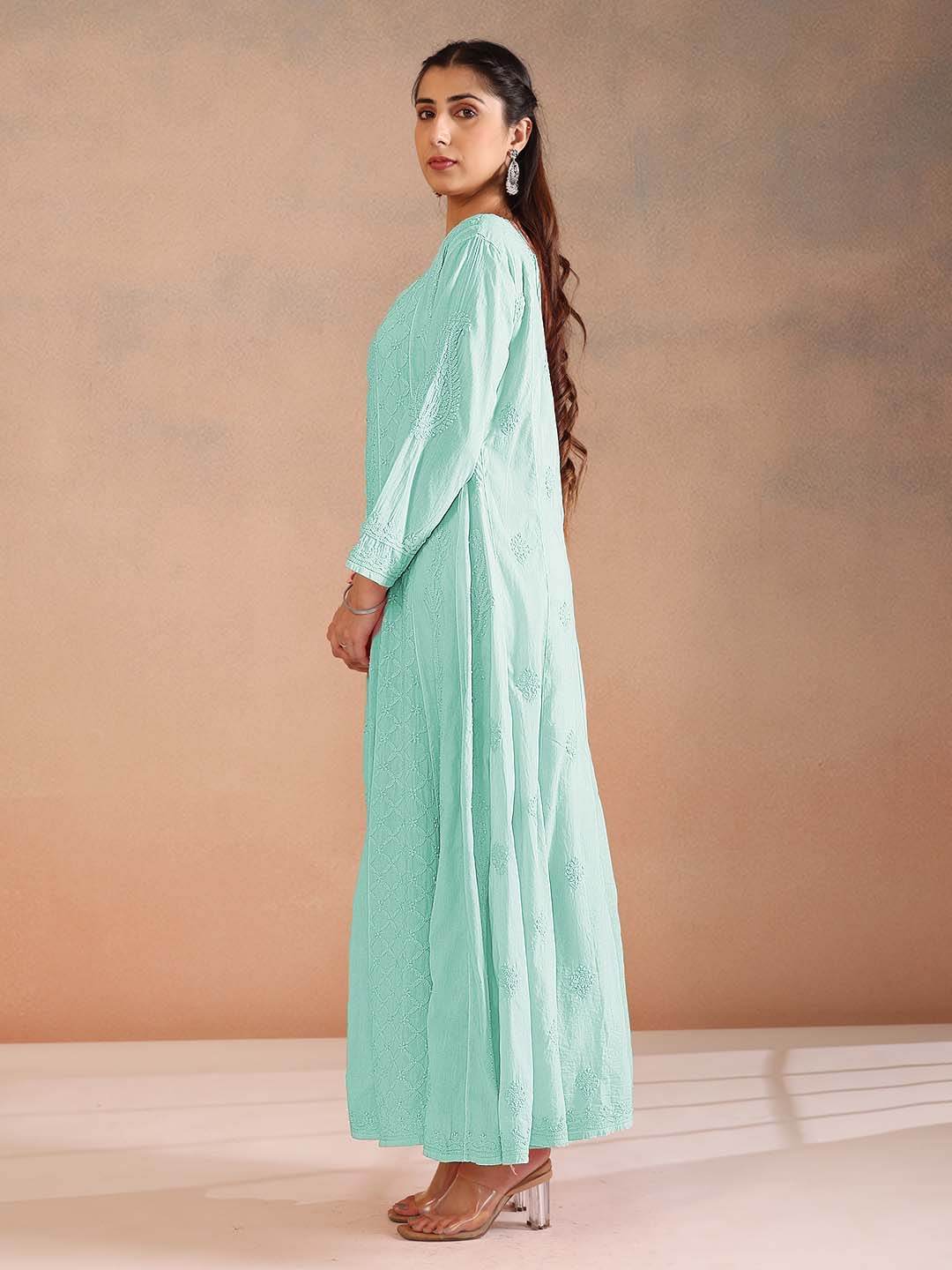 NIMARA MULMUL ANARKALI - KRI CHIKANKARI