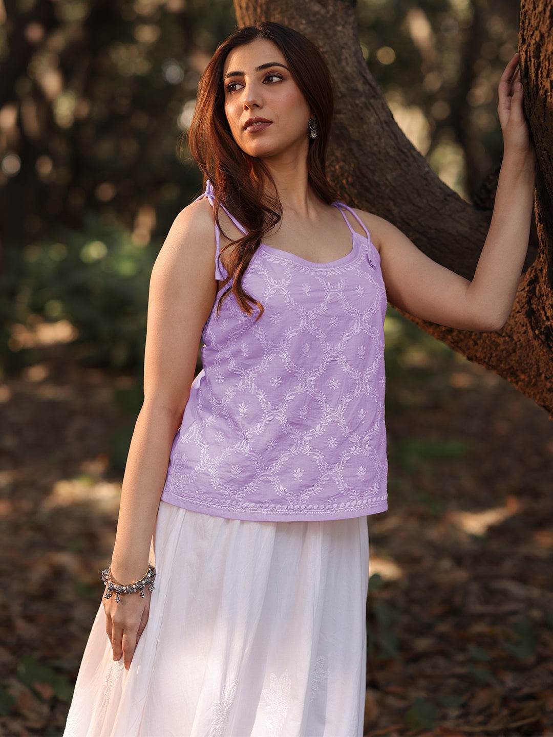 AYAT Chikankari Cotton top - KRI CHIKANKARI