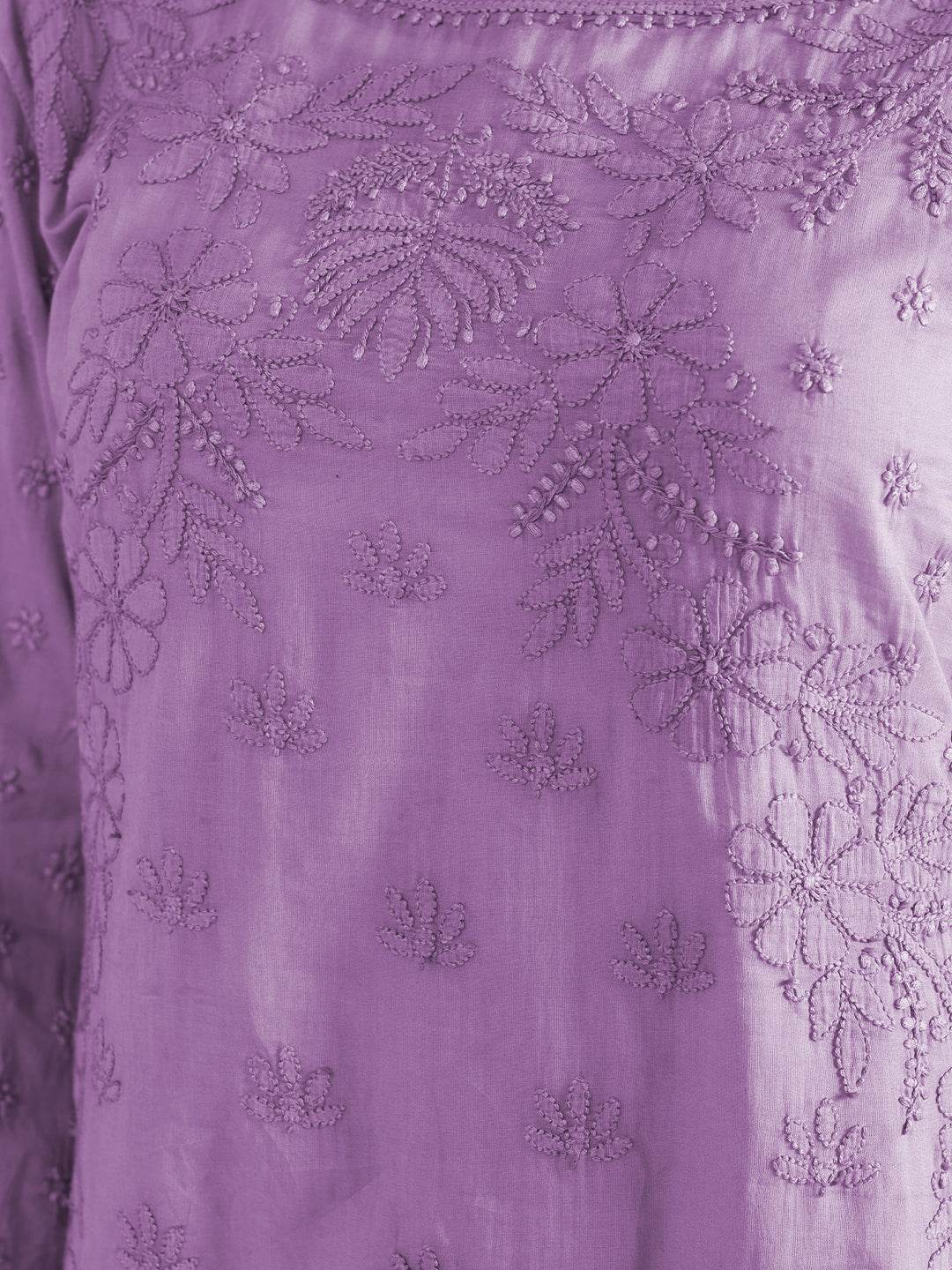 YASRA MULMUL DRESS - KRI CHIKANKARI