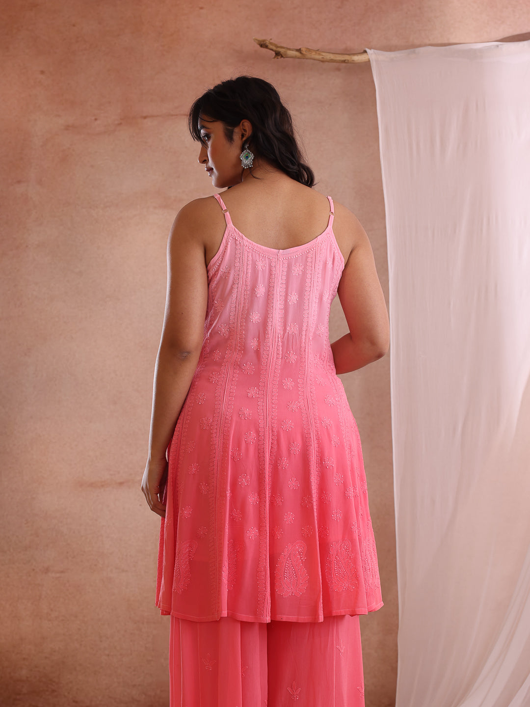 PARNA GEORGETTE SHORT ANARKALI DRESS