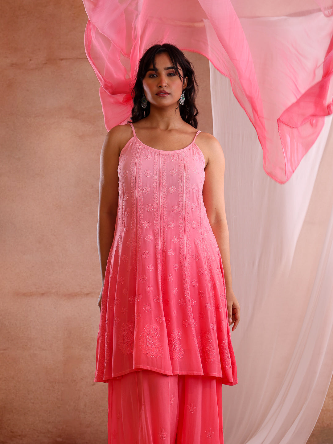 PARNA GEORGETTE SHORT ANARKALI DRESS