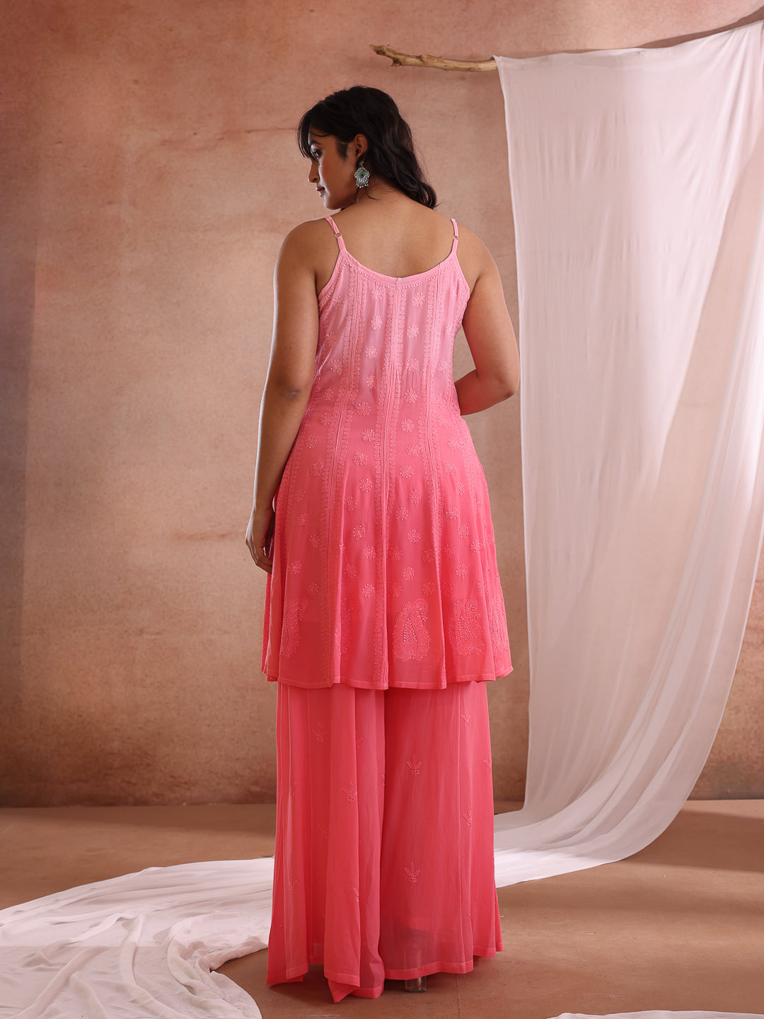PARNA GEORGETTE SHORT ANARKALI DRESS