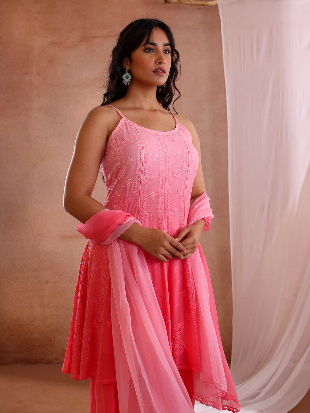 PARNA GEORGETTE SHORT ANARKALI DRESS