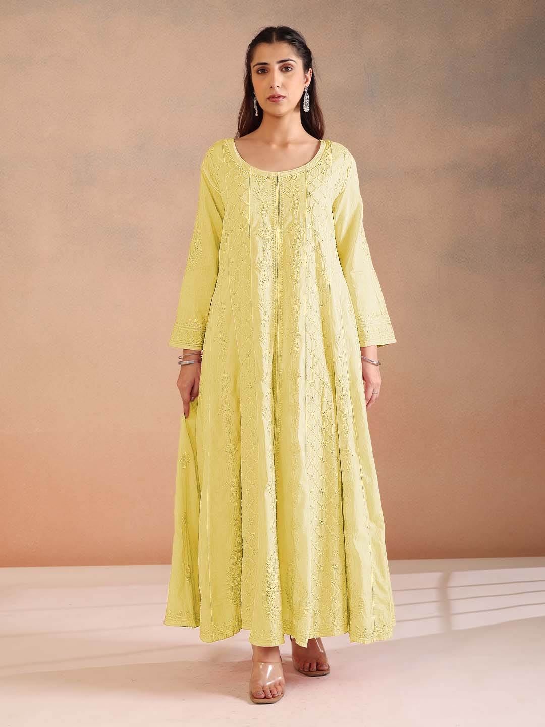 NIMARA MULMUL ANARKALI - KRI CHIKANKARI
