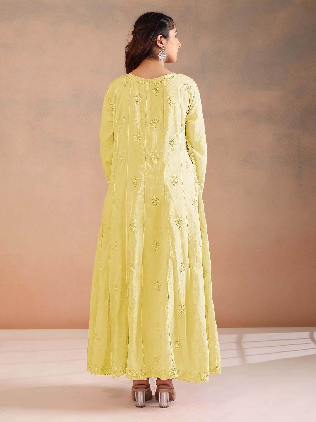 NIMARA MULMUL ANARKALI - KRI CHIKANKARI