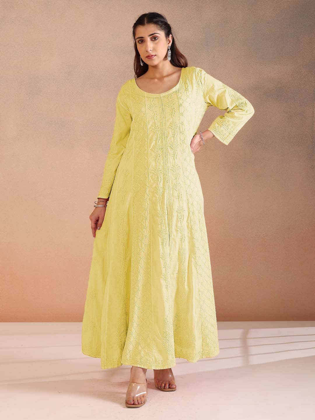NIMARA MULMUL ANARKALI - KRI CHIKANKARI